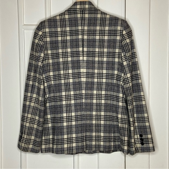 Cool Vintage black and  cream Mister Leonard Blazer wool double breasted stylish - Picture 10 of 11